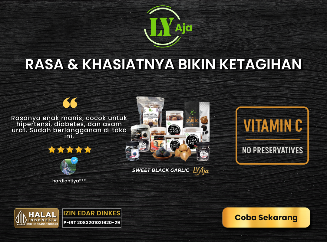 Rasa dan khasiat bawang hitam LY Aja bikin pelanggan ketagihan Testimoni pelanggan LY Aja tentang rasa dan khasiat bawang hitam yang bikin ketagihan