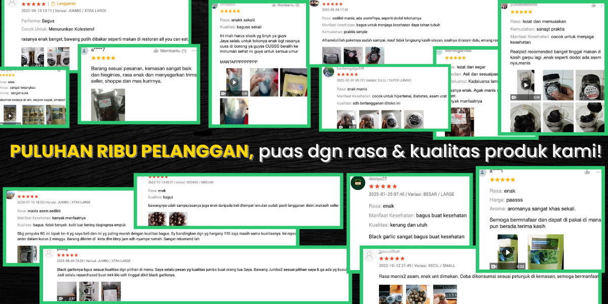 Rasa dan khasiat bawang hitam LY Aja bikin pelanggan ketagihan Testimoni pelanggan LY Aja tentang rasa dan khasiat bawang hitam yang bikin ketagihan