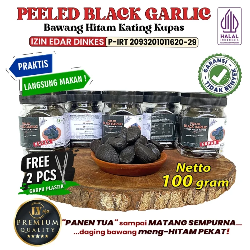 Bawang Hitam Kating Kupas LY Aja – Peeled Black Garlic Premium - Gambar 6