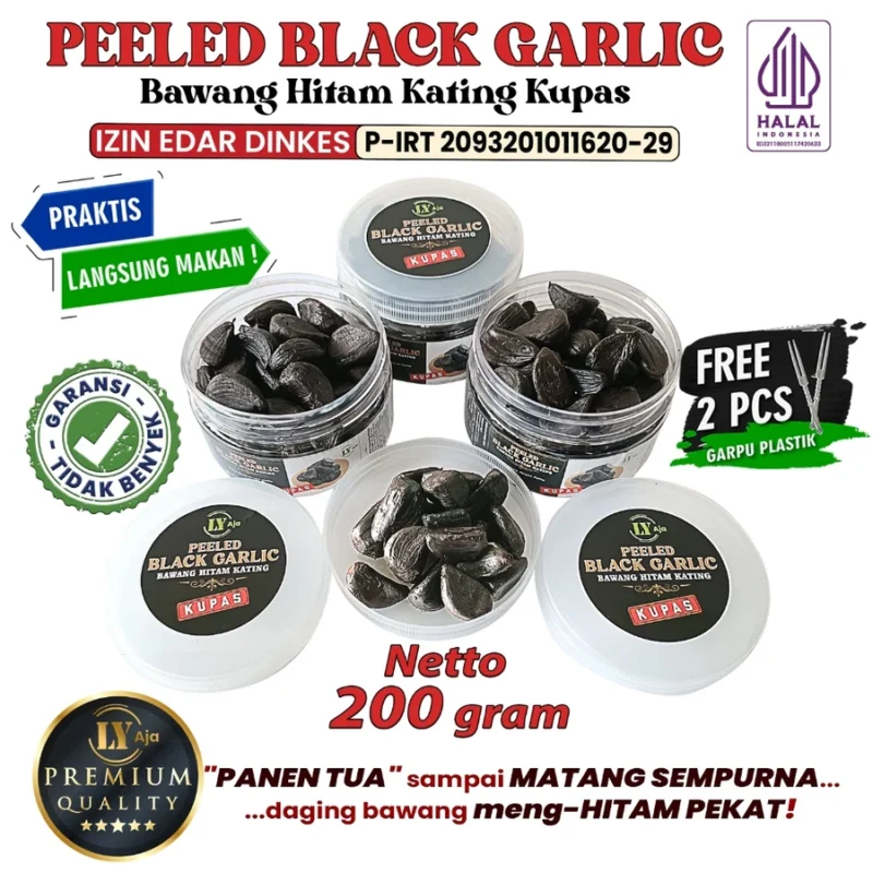 Bawang Hitam Kating Kupas LY Aja – Peeled Black Garlic Premium - Gambar 8